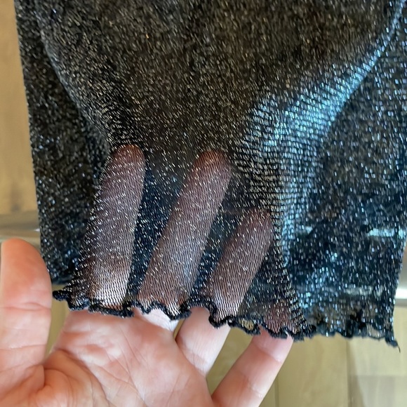 Sheer sparkly black top - Picture 2 of 3